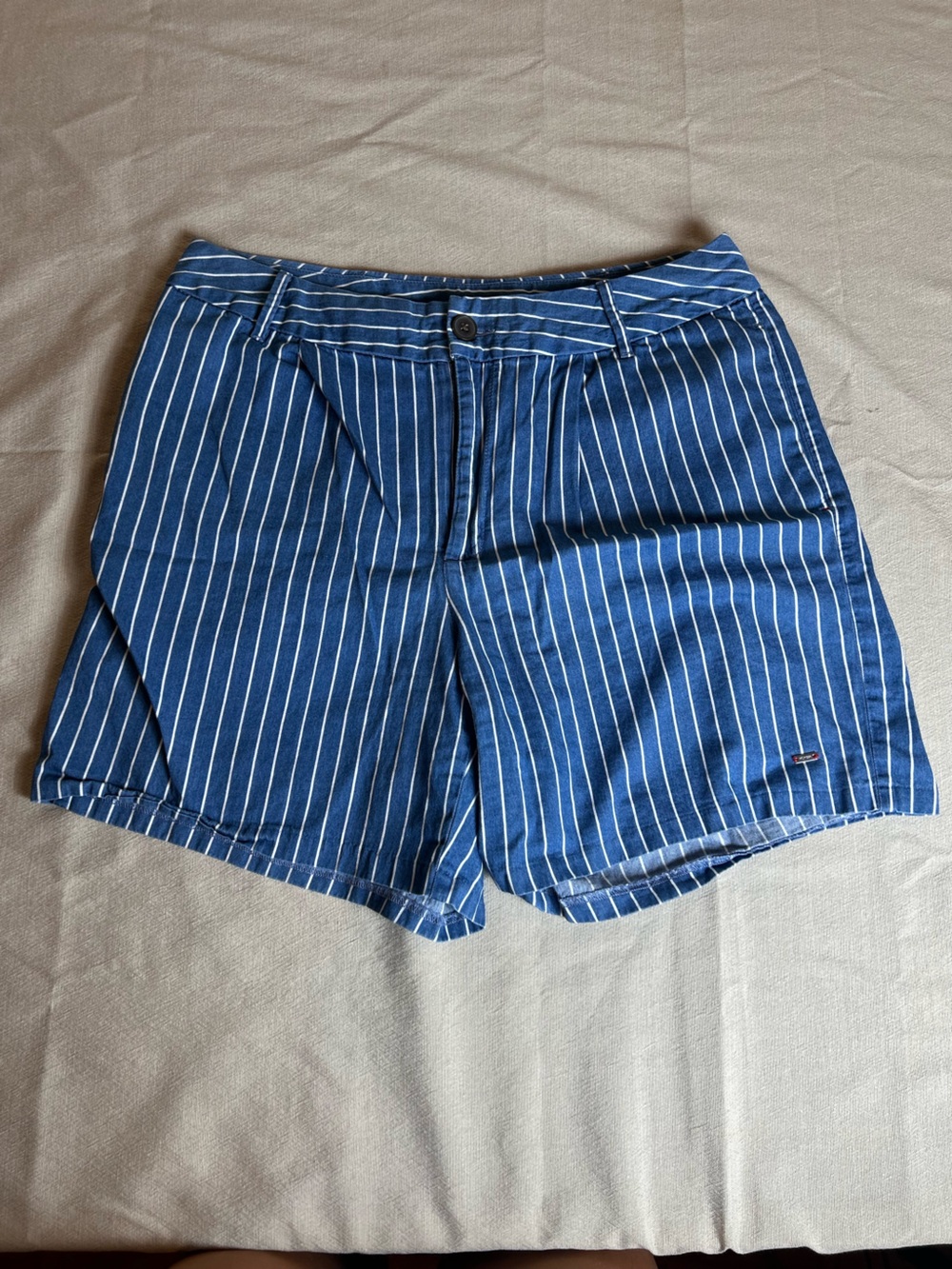 Tommy Hilfiger Navy Blue Pinstripe Women's Shorts
